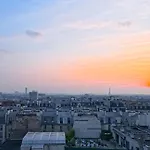 דירה Loft 80m2 Au 9eme Etage Avec Ascenseur - Parking Gratuit - Vues Panoramiques Sur פריז