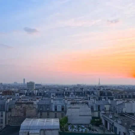 公寓 Loft 80m2 Au 9eme Etage Avec Ascenseur - Parking Gratuit - Vues Panoramiques Sur 巴黎