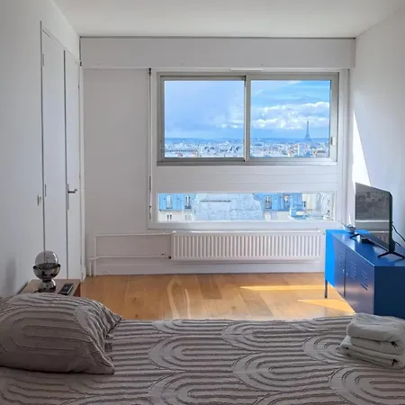 Loft 80m2 Au 9eme Etage Avec Ascenseur - Parking Gratuit - Vues Panoramiques Sur 巴黎