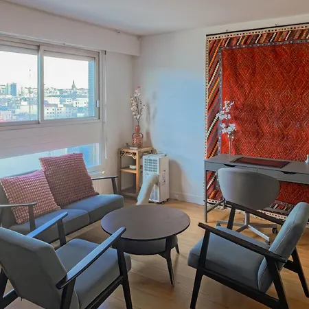 公寓 Loft 80m2 Au 9eme Etage Avec Ascenseur - Parking Gratuit - Vues Panoramiques Sur