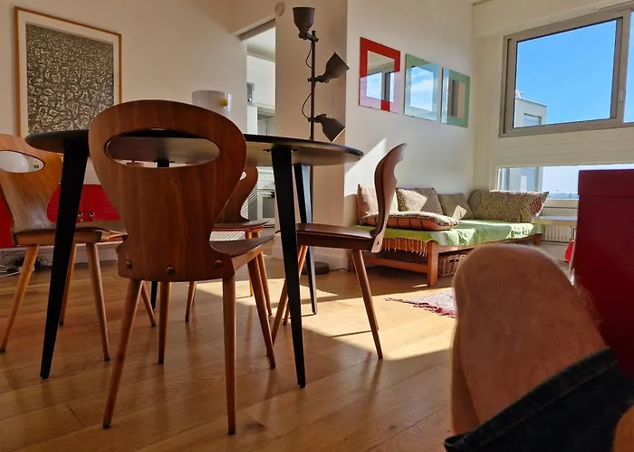 アパート Loft 80M2 Au 9Eme Etage Avec Ascenseur - Parking Gratuit - Vues Panoramiques Sur Tout Paris パリ