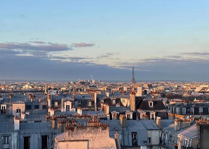 アパート Loft 80M2 Au 9Eme Etage Avec Ascenseur - Parking Gratuit - Vues Panoramiques Sur Tout Paris パリ