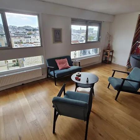 Loft 80m2 Parking Vues Magiques شقة باريس